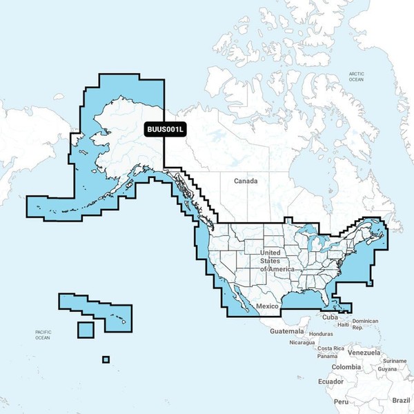 Garmin Navionics+™ BUS001L U.S. & Coastal Canada Built-in Chart Updates