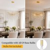 XYDikssn Modern Gold Crystal Tree Chandelier - 24 Inch 10-Light