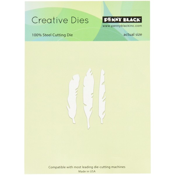 Penny Black Feathers Creative Dies, 1.25" by 2.25"