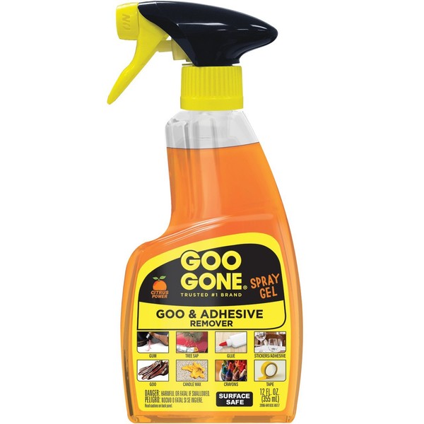 Goo Gone Adhesive Remover Spray Gel, 12 fl oz - 6 pack