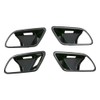 Riloer Car Accessories Carbon Fibre Chrome Interior Door Handle Shell