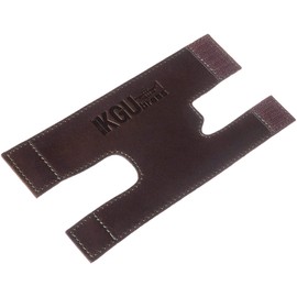 Trumpet valve guard by KGUBrass is the leather trumpet valve protector made of luxurious mild and thick material; use as protection from corrosion, scratches and stains (Brown (Green thread))