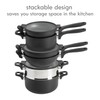 Kenmore Wyatt Aluminum Stackable All in One Multi-Function Cookware Set