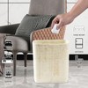 Polytree Natural Travertine Textures Bathroom Trash Can 1.8 Gallon(7 Liter)