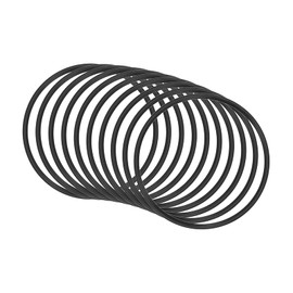 QUARKZMAN Pack of 10 Nitrile Rubber Sealing Ring Connection 75 mm x 68.8 mm x 3.1 mm for Tap Plumber Repair Seal Connection, Black