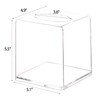 Acrylic Tissue Dispenser Box Cover Holder Clear Square Napkin Organizer