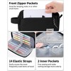 Sooez Big Capacity Pencil Case, Upgraded Canvas Pencil Pouch Large