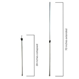 Vico Marine Boat Cover Adjustable Support Pole (39"- 70") XP70A-2 - Prevents Water Pooling – Quick and Easy Installation