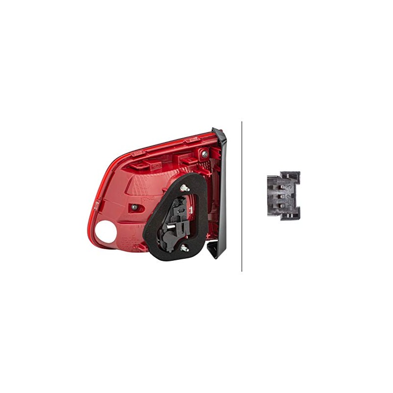 HELLA 2SA 010 739-091 Rearlight - Bulb - Red -