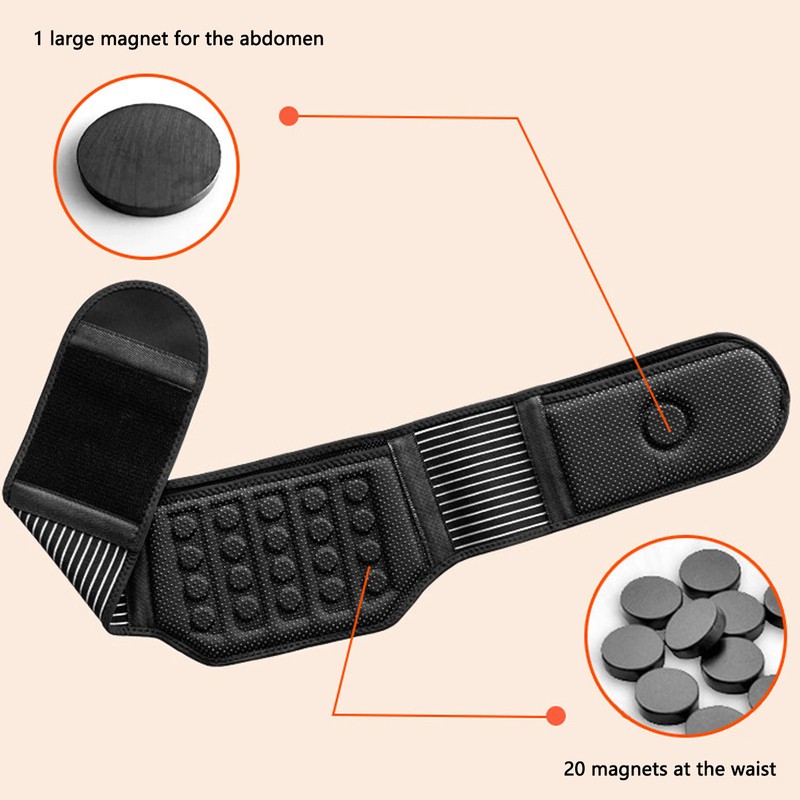 Self Heating Back Brace Magnetic Therapy Breathable Lumbar Support Compression