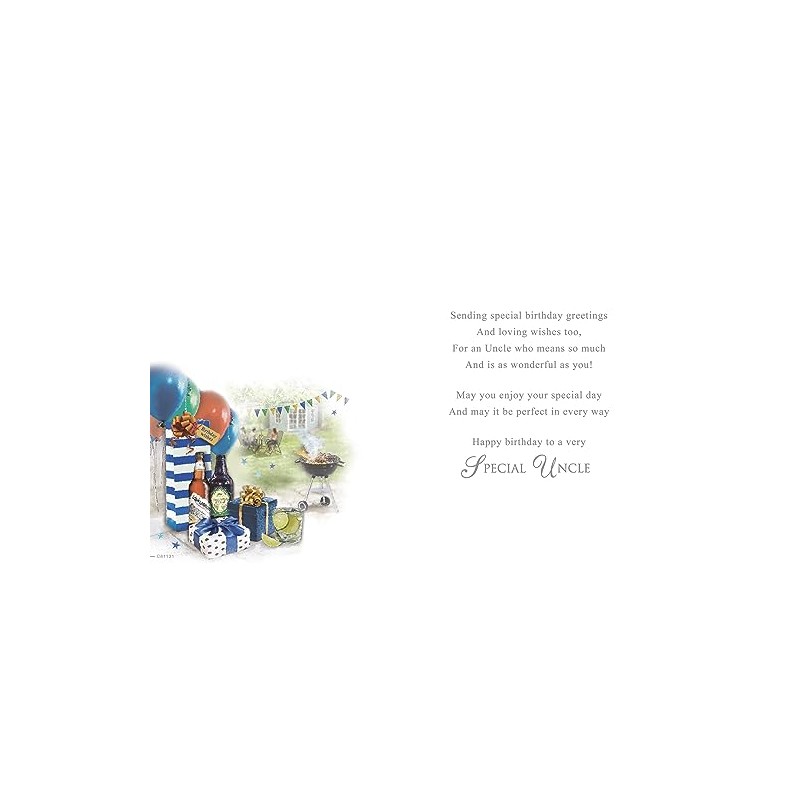 Regal Publishing Special Uncle Birthday Card BBQ - 8 x