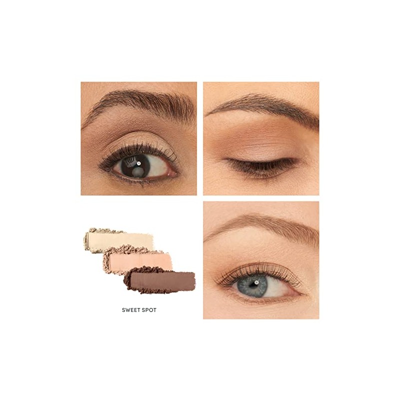 jane iredale PurePressed Eye Shadow Triple, Sweet Spot, 0.06 oz.