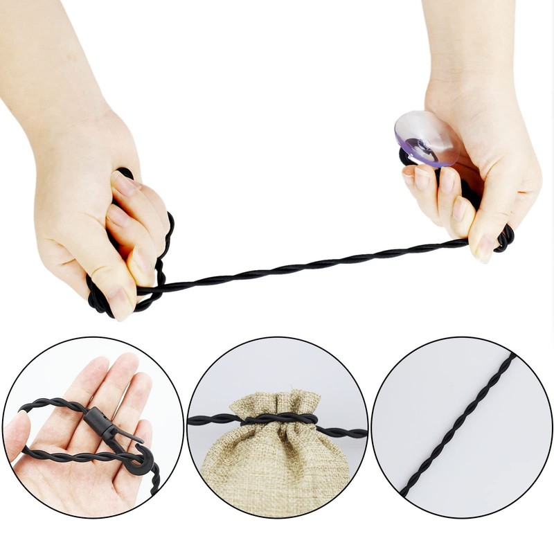 SZCXDKJ 2Pack Travel Clothes Washing Line, Extendable Travel Clothes Line