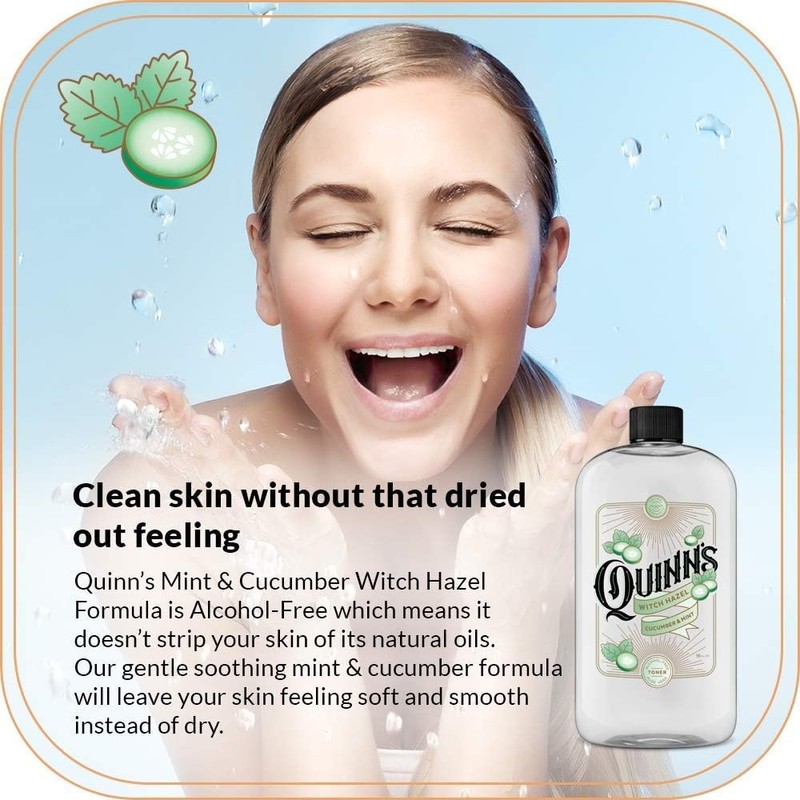 Quinn's Alcohol Free Witch Hazel with 16 oz Aloe Vera