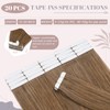 UK-Fashion-Shop Tape in Hair Extensions Human Hair Real Hair Exension