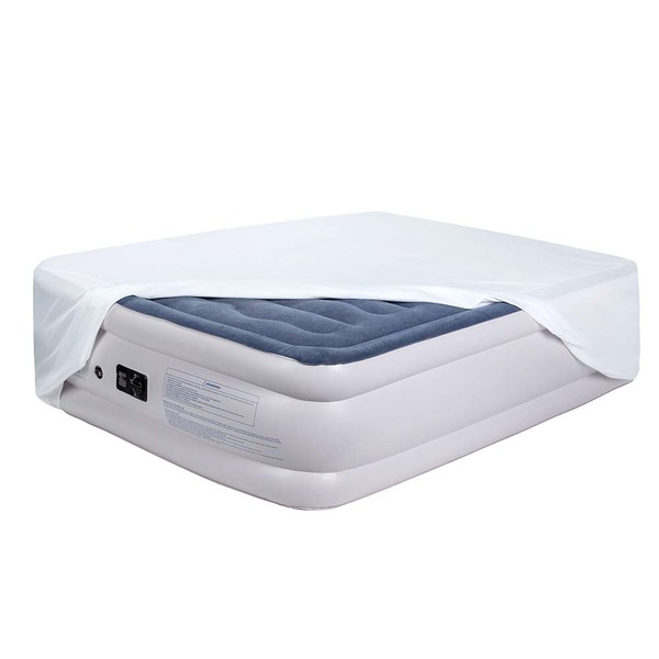 Bedecor Fitted Sheet for Air Mattress Inflate Without Disassembly Convenient