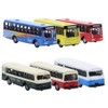 BS150 6pcs Diecast Model Buses Car 1:160 N Scale Streetscape