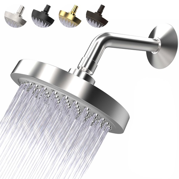 High Pressure Shower Head - Anti-Clogging Silicone Nozzles - 2.5