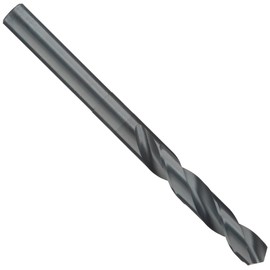 Chicago Latrobe 190 High-Speed Steel Reduced Shank Drill Bit, Black Oxide Finish, Round Shank, 118 Degree Conventional Point, 1-1/2" Size