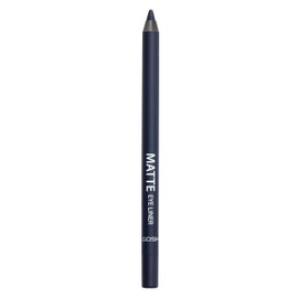 GOSH Matte Eyeliner in Mysterious Night Blue, Creamy Soft Texture for Easy Application, High Coverage, Ideal for Smokey Eyes, Perfect with Mascara, Vegan & Fragrance-Free, 009 Midnight Blue