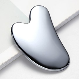 HOTACE Terahertz Energy Stone Gua Sha Scraper Tools Lymphatic Drainage Massager Facial Beauty Tools-Heart Shape