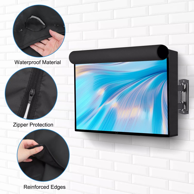 RedTagTown 60-65 inch Outdoor TV Cover Waterproof Dustproof Television Screen