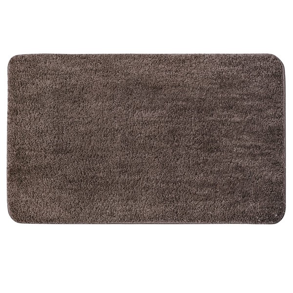 MIULEE Soft Pile Rug in Absorbent Microfibre at the Entrance to the Home, Washable, 40 x 60 cm, Brown