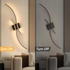 CANEOE Modern Led Wall Light, 39inch Black Indoor Led Wall