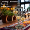 Marrakech Turkish Lamp 3 Globes Moroccan Table Lamp with Bronze