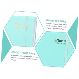 KICHOUSE Schedule Notebook Coil Binding 2023 Year Budget Planner English Student Notepad