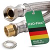 Flexible hose 1 inch nut x 1 inch male thread,