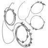 Caltric 705601492 Front & Rear Brake Hose Line For Can
