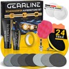 GEARLINE® Scheinwerfer Aufbereitung Set [24 Teile] - Polierset für matte