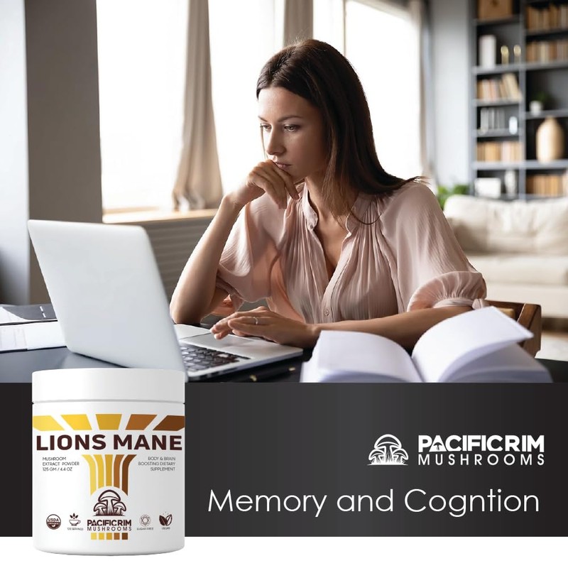 Pacific Rim Mushrooms | 125 Grams of Lions Mane Supplement