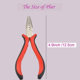 FeiHong Hair Extension Plier with 3 Holes Mini Hair Pliers For Micro Nano Ring Hair Extensions Opener and Removal Tool