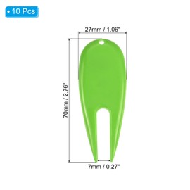 PATIKIL Golf Divot Tool, 10 Pack Plastic Golf Repair Tool Ball Marker for Golfer, Green
