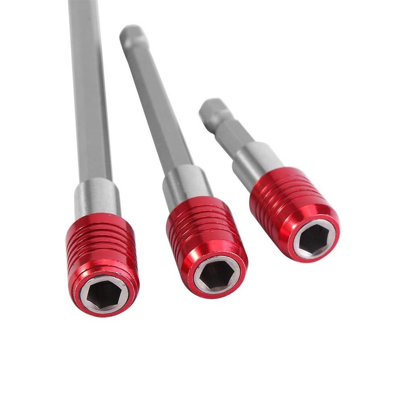 Qiilu Hexagonal Shaft Extension Bit Shank Socket Extension Bar 2.4
