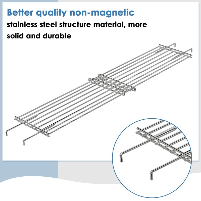 Universal Wind Guard and Warming Rack Set for Griddle From