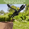 OFFCUP Stand Up Weeding Tool, Detachable Handle Weed Remover Tool,