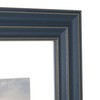 Malden International Designs 5x7 8x10 Rustic Blue Matted Picture Frame,