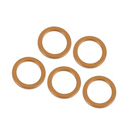 Hihaha 5pcs 22mm ID 30mm OD Motorcycle Exhaust Muffler Pipe Gasket Durable Material