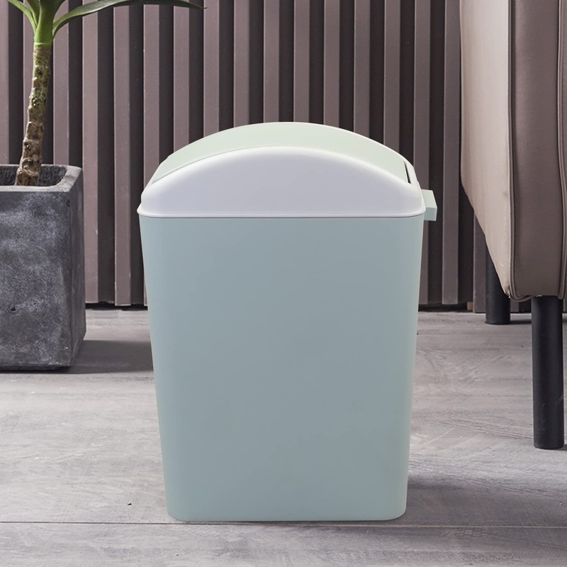 Parlynies Cubo de basura, cubo de basura con tapa, cubo