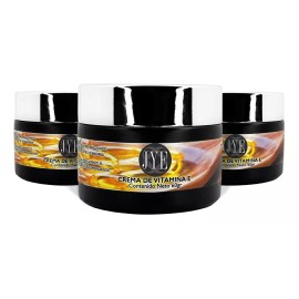 Jye Distribuidora de Belleza 3 Frascos De Crema De Vitamina E Natural Jye 180 Gramos