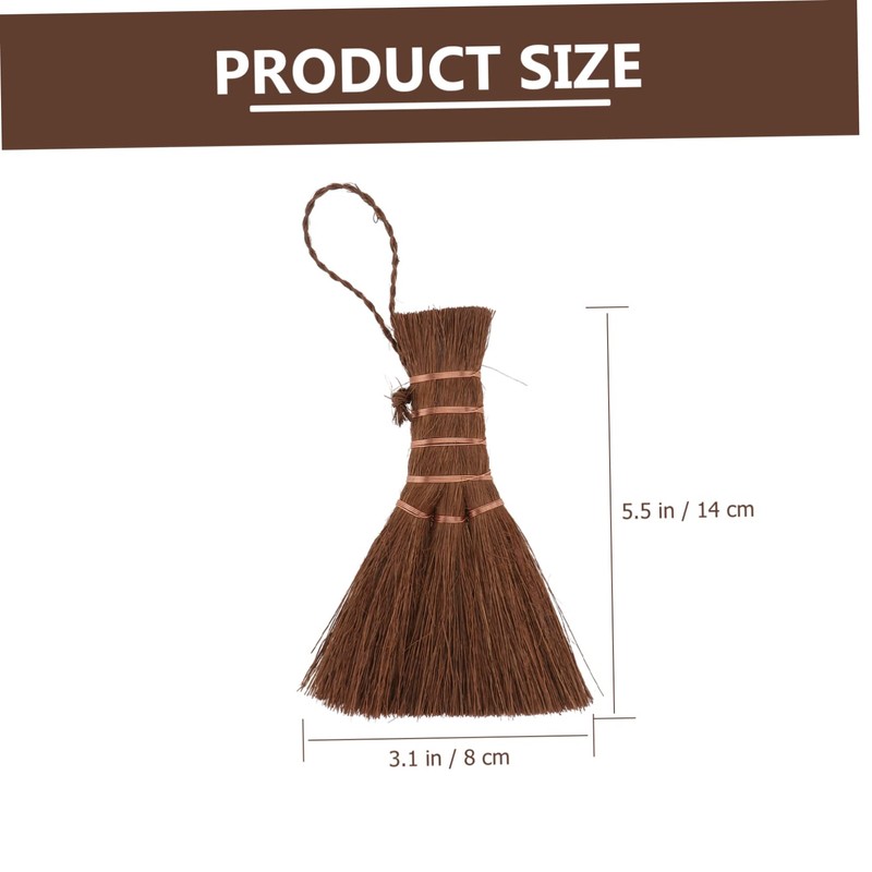 TOVINANNA 1Pc Delicate Corner Broom Compact Mini Palm Sweeping Tool