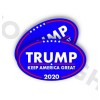 TRUMP 2020 Keep American Great Bumper Stickers Oval Decals Blue