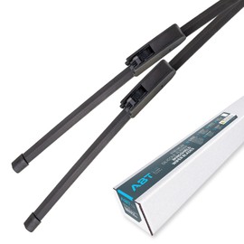 ABT 26 & 16 inch (Pack of 2) Premium Silicone Rubber Windshield Frameless Wiper Blades All-weather Performance Universal Fit DIY Easy Installation Whisper Quiet OEM Quality J/U Hook - FD2616