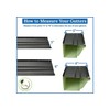 LEAF4GO 6" Gutter Guards Leaf Filter - Domestic Aluminum Gutter