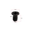 ECSiNG 100pcs Black Countersunk Head Screw Flat Phillips Head 3.5x6mm