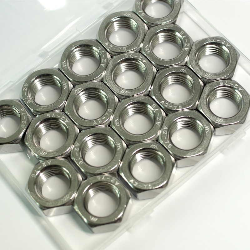 HXCOMET M14-2 Hex Nuts (30pcs), 304 Stainless Steel (18-8), DIN