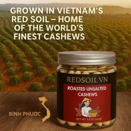 Unsalted roasted cashews, Organic snacks, Premium Vietnamese cashew, Vegan Protein Snacks, Keto and Paleo Friendly Diet Snacks, Party Snacks, Healthy Snacks, Non-GMO, 100% Natural, 250gram (8.8OZ)